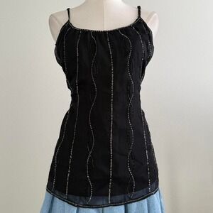 Y2K Whimsygoth Sequin Cami Sz S Nightwear Going Out Alt Whimsy Ralph Lauren